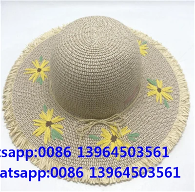 Chapeau de plage d'extérieur fait main pour fillette
