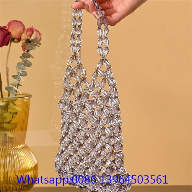Sac à perles transparent pour femme