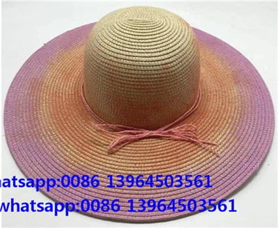 Chapeau de paille pare-soleil pour femmes teinté