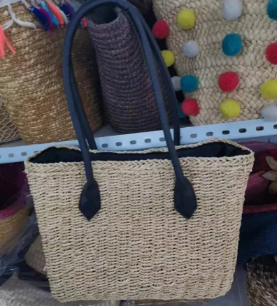Sac de femmes carrées tissées à la main en papier
