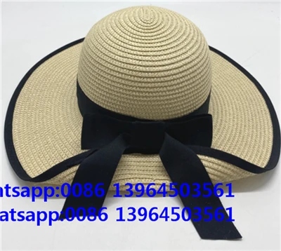 Chapeau de paille latéral pliable