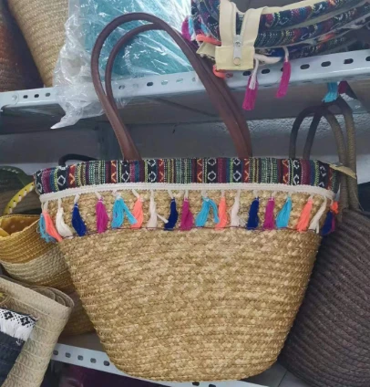 Sac de paille blé coloré