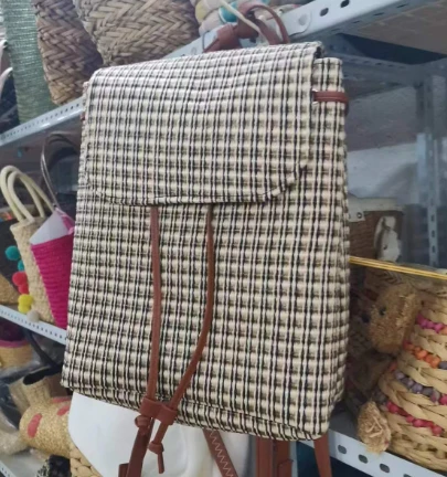 PP Sac de sac à dos féminin tissé