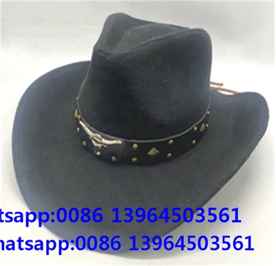 Chapeau Fedora noir vintage pour homme