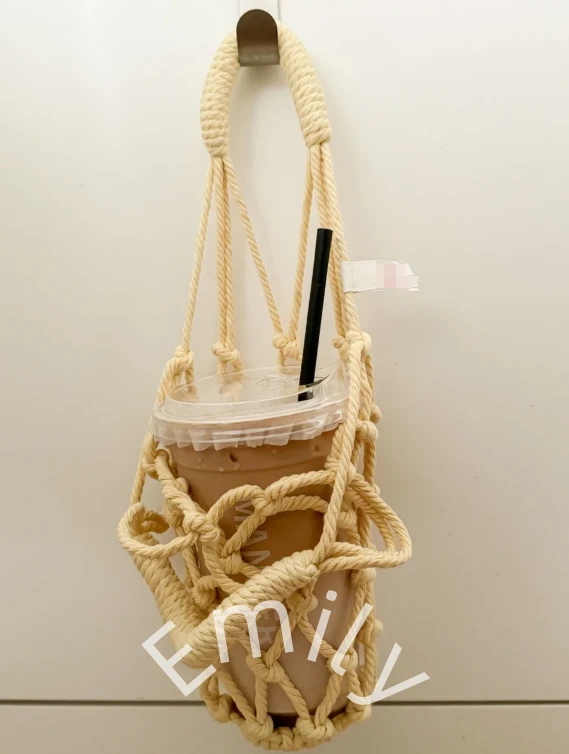 Coton de café sac à main fait à la main