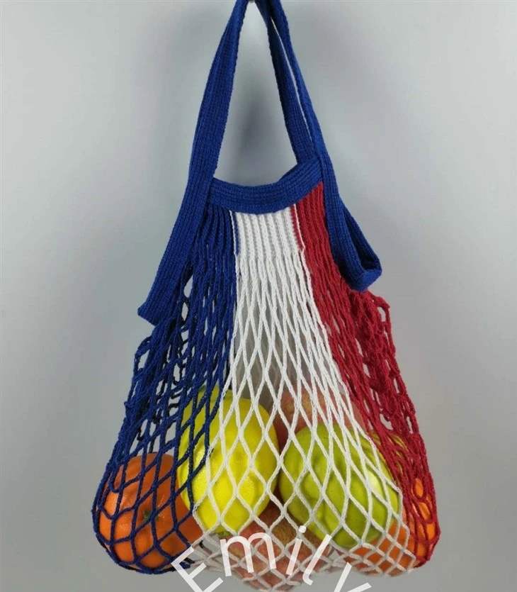 Sacs de filet d'achat en maille en coton