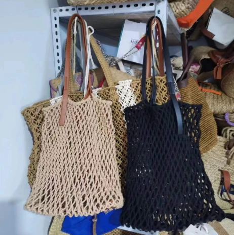 Coton Rope Hollow Women Beach Sac
