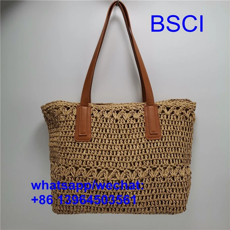 Sacs de plage en paille de papier