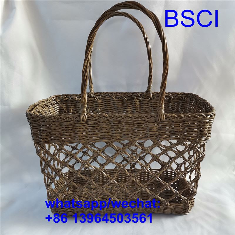 Sac de plage tissé en plastique