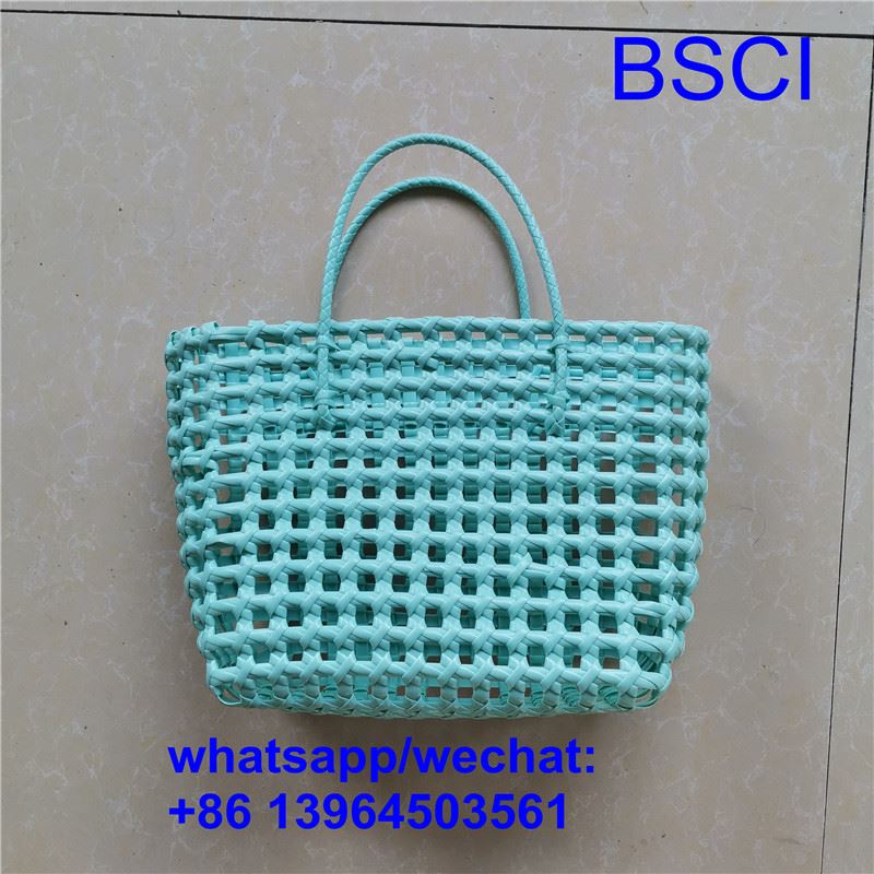 Sac fourre-tout tissé en plastique