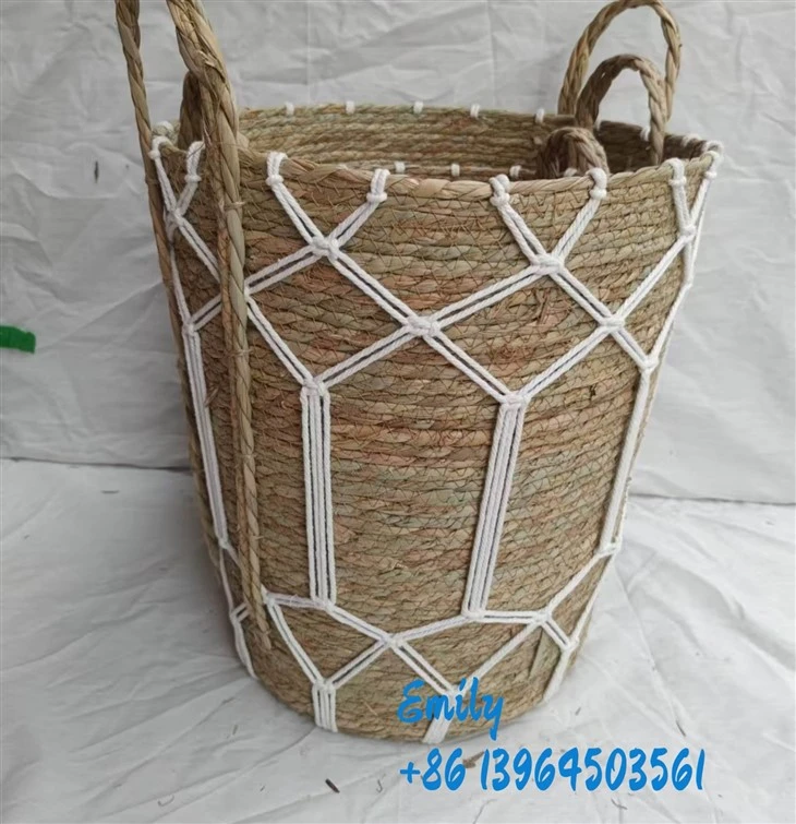 Paniers de rangement tissés ronds