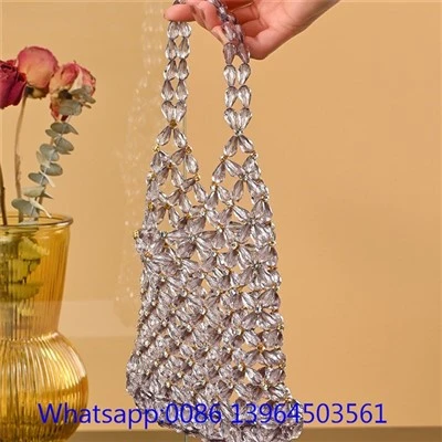 Sac à perles transparent pour femme