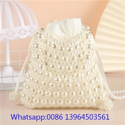 Sac à main en fausses perles pour femme