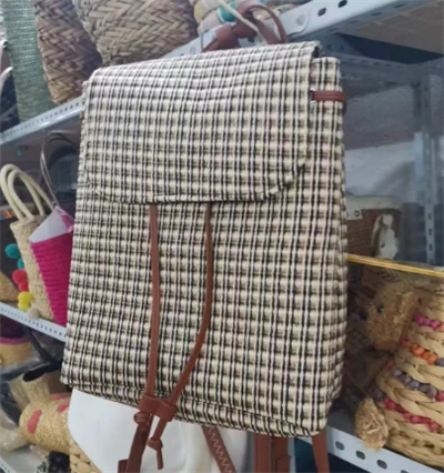 PP Sac de sac à dos féminin tissé