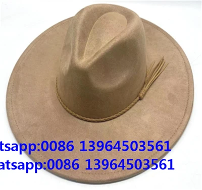 Chapeau de cowboy western en daim végétalien