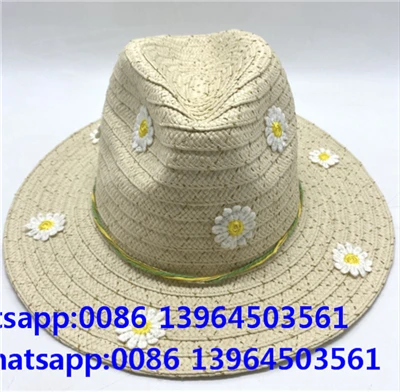 Chapeau de soleil à large bord Fedora pour femme
