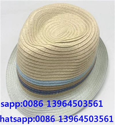 Chapeau Fedora de couleur claire pour homme