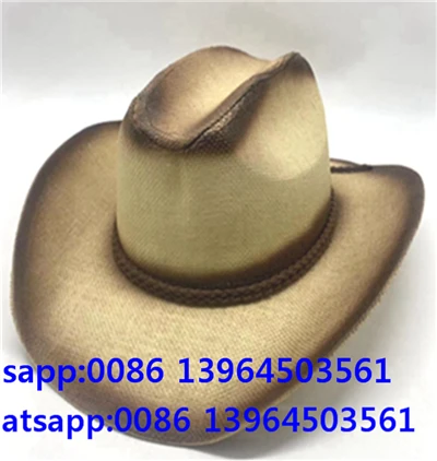 Chapeau de cowboy bicolore tendance