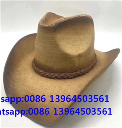 Chapeau de paille pour homme, chapeau de cowboy, chapeau de plage en plein air