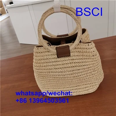 Sac de shopping en paille pour l'été