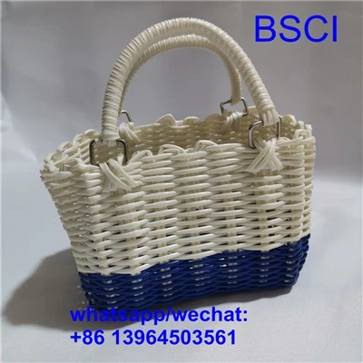 Sac de plage tissé en plastique