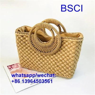 Sac de plage tissé à bandoulière