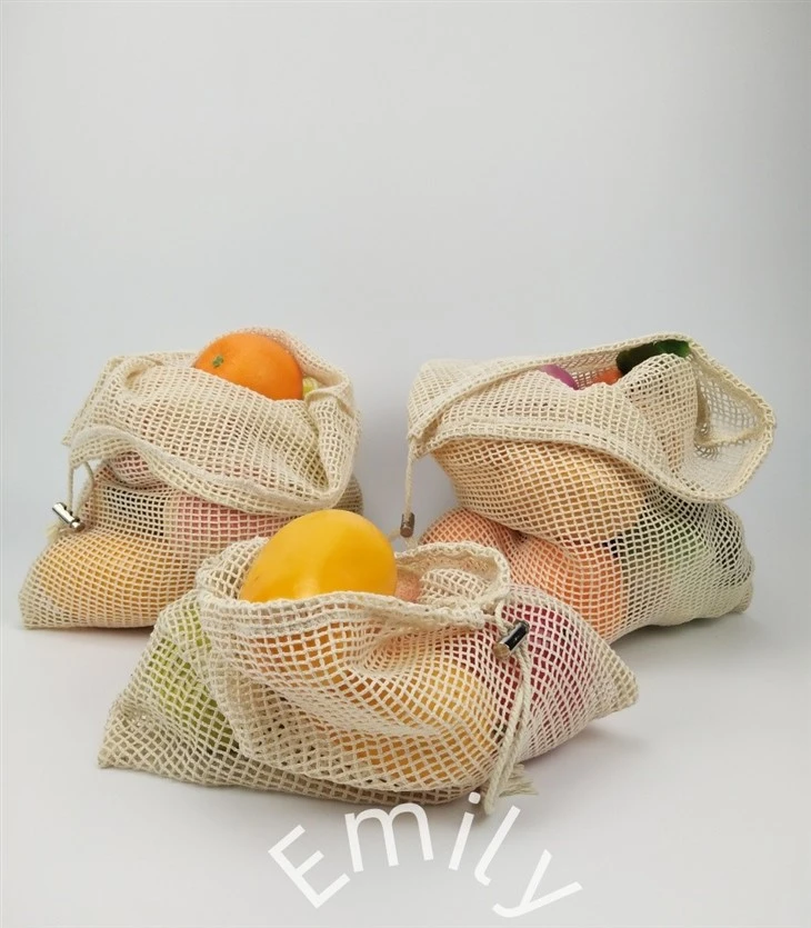 Sacs en filet de cuisine de rangement