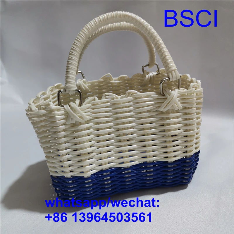 Sac de plage tissé en plastique
