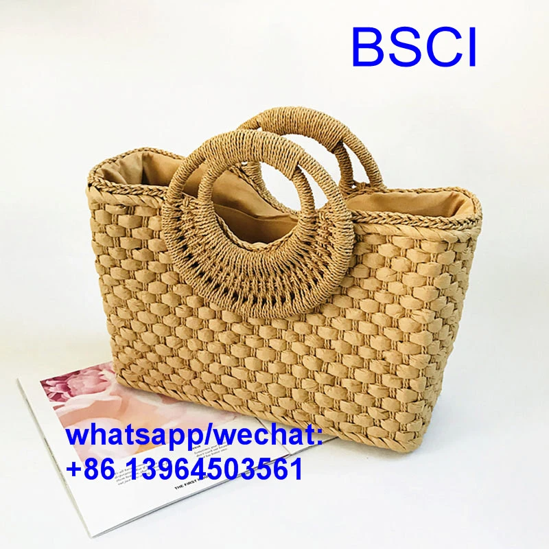 Sac de plage tissé à bandoulière